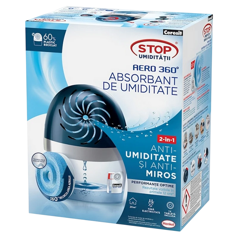 Dezumidificator ceresit aero 360, albastru 2