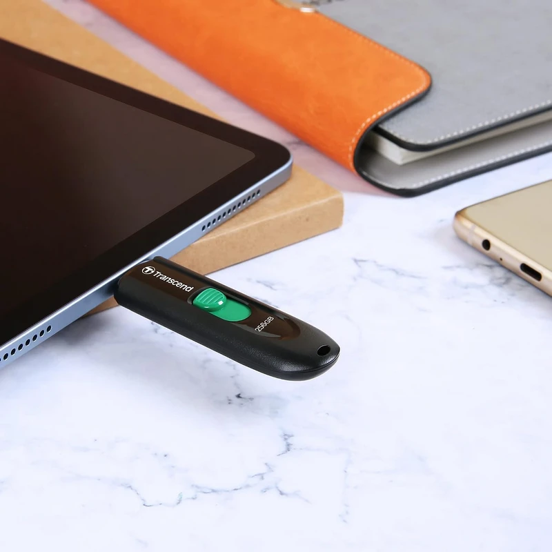 Usb flash накопитель transcend jetflash 790c, 64гб, чёрный 3