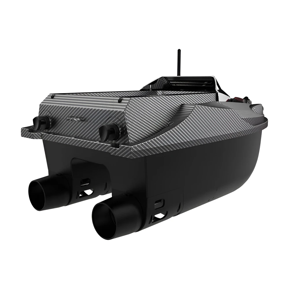 Flytec v080 high-speed fishing bait boat, 12v 550 motor, 800m range, gps 180 points, 20000 mah battery, black 3