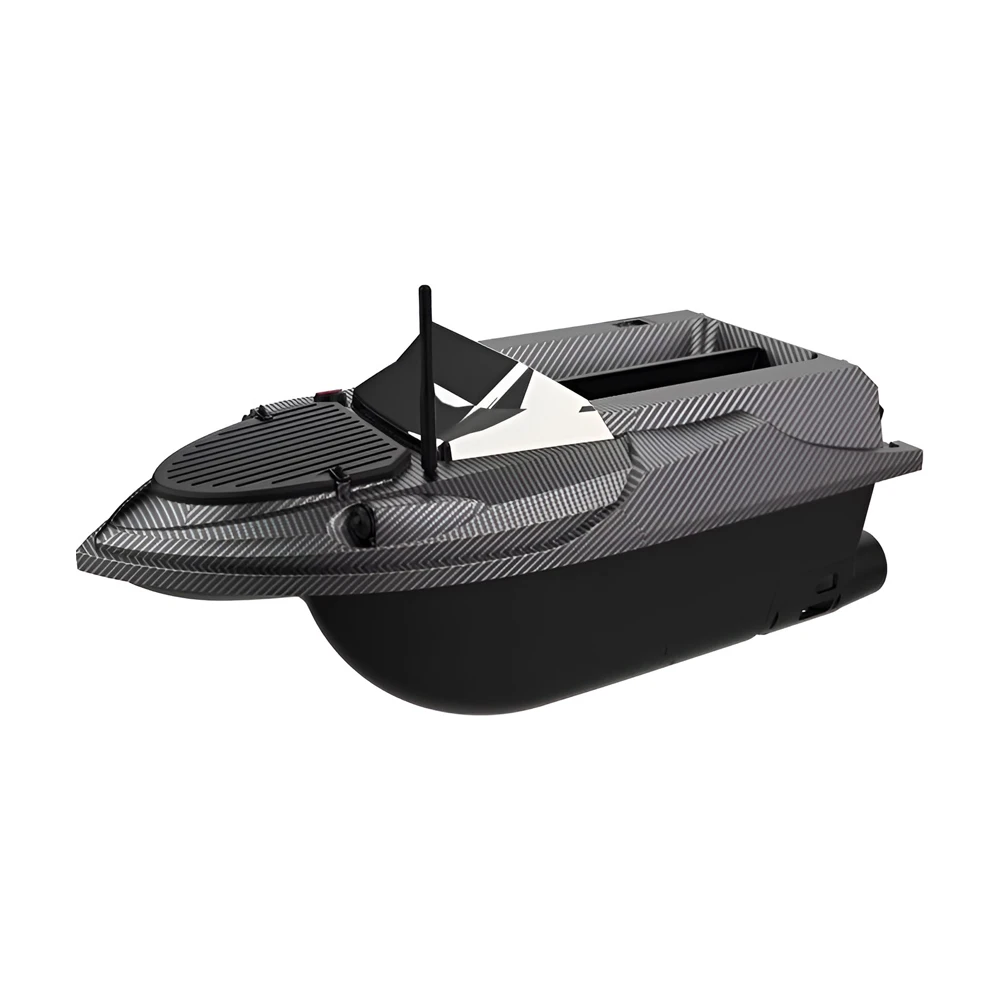 Flytec v080 high-speed fishing bait boat, 12v 550 motor, 800m range, gps 180 points, 20000 mah battery, black 2