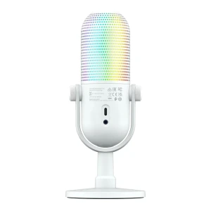 Razer microphone seiren v3 chroma 32-bit dsp rgb white edition Thumbnail 3