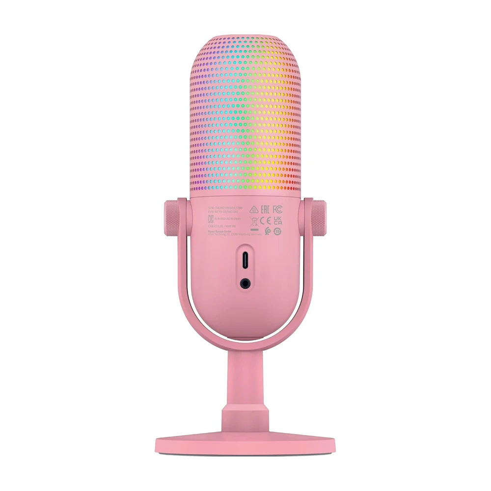 Razer microphone seiren v3 chroma 32-bit dsp rgb quartz edition 3