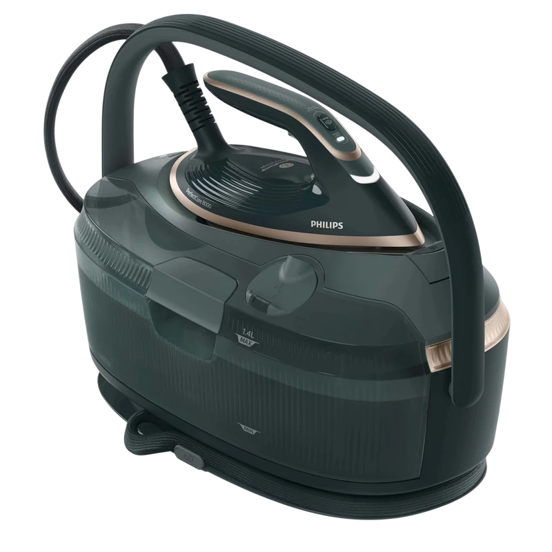 Fier de călcat cu generator de abur philips psg8200/70, 3120w, verde 5
