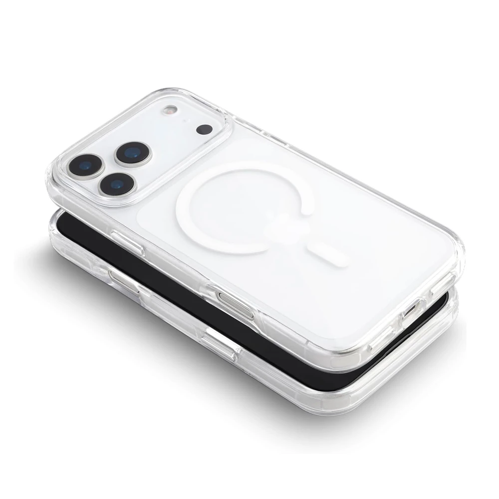 Original case tpu+pc for iphone 17 pro clin with magsafe, clear 2