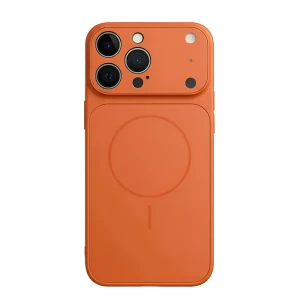 Ag coning case for iphone 17 pro magsafe (matte, metal camera frame), orange