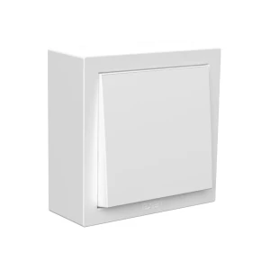 Întrerupător axis 10 a 220 - 240 v alb exen elektrik