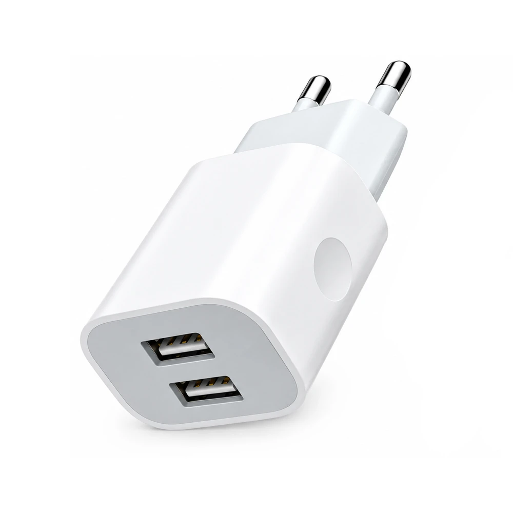 Jokade wall charger with cable usb to type-c dual port 5a yiyue, white 2