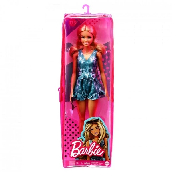 Papusa barbie fashionistas (аs). in salopeta tie-dye 7