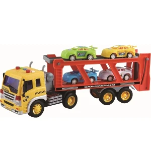1:16 camion pentru transport mașinuțe cu fricțiune (lumini /sunete) Thumbnail 2