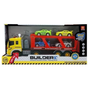 1:16 camion pentru transport mașinuțe cu fricțiune (lumini /sunete) Thumbnail 3