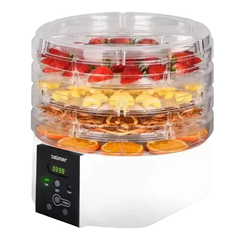 Сушилка для фруктов zelmer zfd1005, белый 8