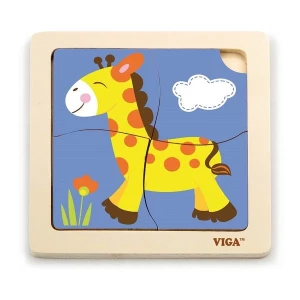 Mini-puzzle din lemn "girafa" Thumbnail 2