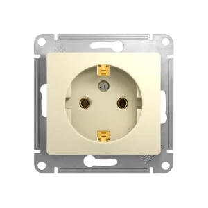 Priză cu împământare glossa 16 a 220 - 240 v bej schneider-electric