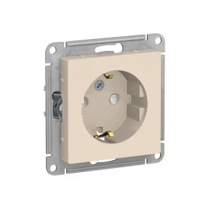 Priză cu protecție atlas design 16 a 250 v bej schneider-electric