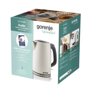 Электрочайник gorenje k17owr, белый Thumbnail 4