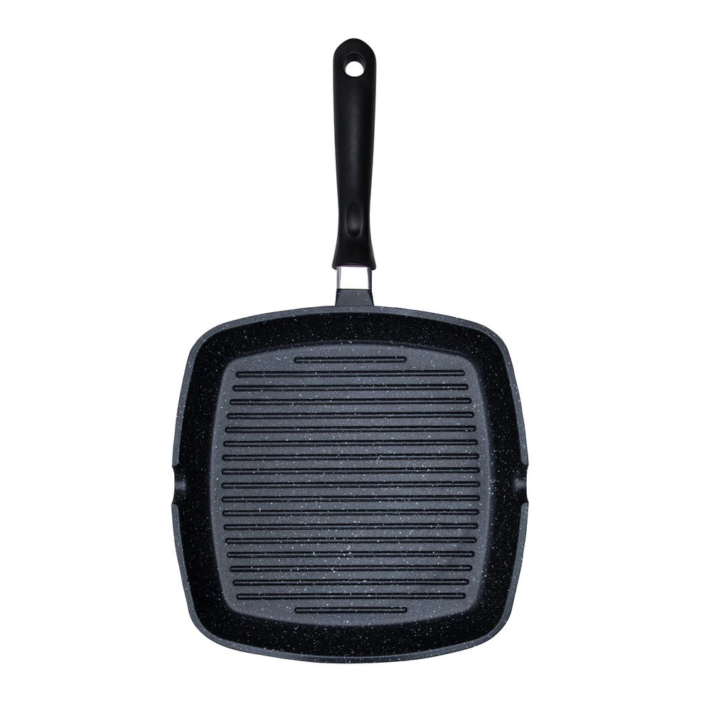 Tigaie-grill rondell 93406, 28cm, negru 13