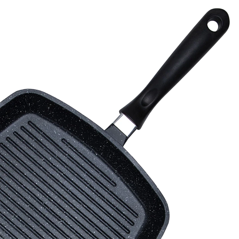 Tigaie-grill rondell 93406, 28cm, negru 15