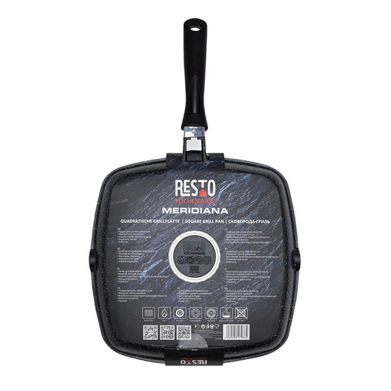 Tigaie-grill rondell 93406, 28cm, negru 12
