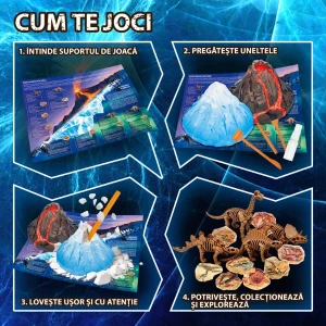 Set stem pentru excavare „vulcan și aisberg”, 12 descoperiri Thumbnail 6
