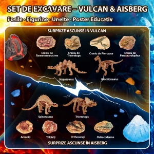 Set stem pentru excavare „vulcan și aisberg”, 12 descoperiri Thumbnail 7