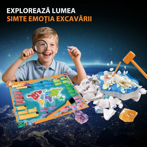 Set educativ „roci și minerale din întreaga lume” 5