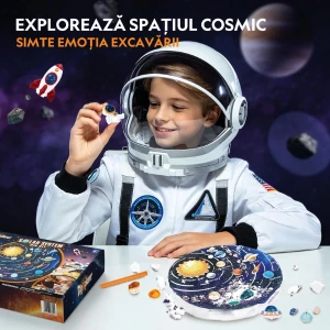 Set stem pentru excavare „sistemul solar”, 8 minerale și 4 figurine Thumbnail 7