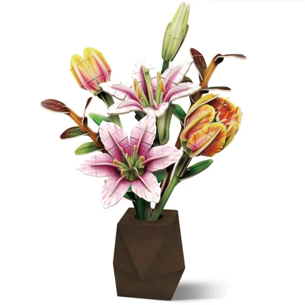 Puzzle 3d „buchet de flori”, 120 piese 2
