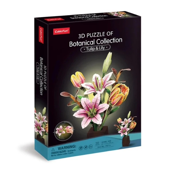 Puzzle 3d „buchet de flori”, 120 piese 3