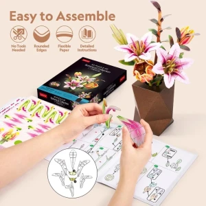 Puzzle 3d „buchet de flori”, 120 piese Thumbnail 5