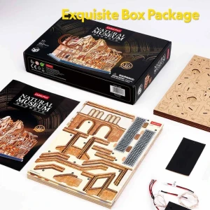 3d puzzle "muzeul de științe naturale – mamut" cu iluminare led, 463 elem. Thumbnail 8