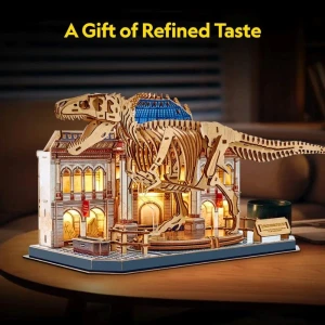 3d puzzle "muzeul de științe naturale – tyrannosaurus rex" cu iluminare led, 262 elem. Thumbnail 6