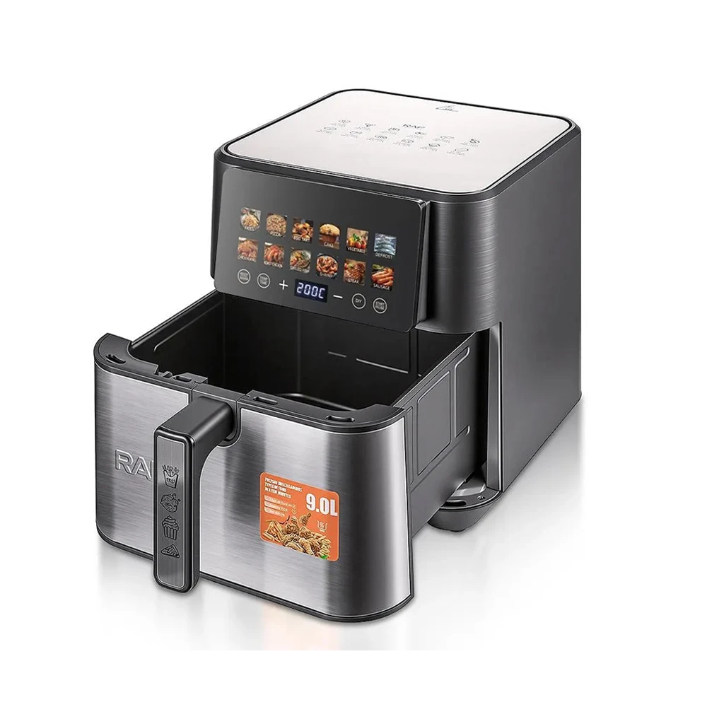 Raf air fryer r.5268, dual heating elements, 9l,2200w, black 3