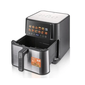 Raf air fryer r.5268, dual heating elements, 9l,2200w, black Thumbnail 3