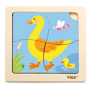 Mini-puzzle din lemn &quot;Rața&quot;
