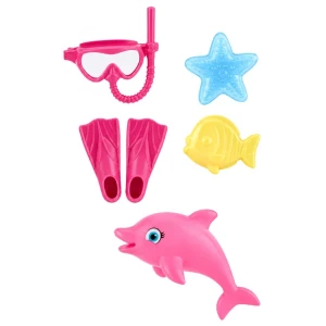 #01 păpușă înotătoare cu delfin și accesorii, 29 cm Thumbnail 5