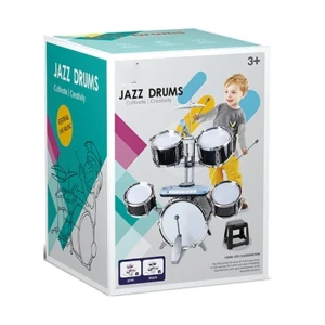 #01 #02 детская барабанная установка jazz drums с синтезатором и стульчиком, 80 см Thumbnail 3
