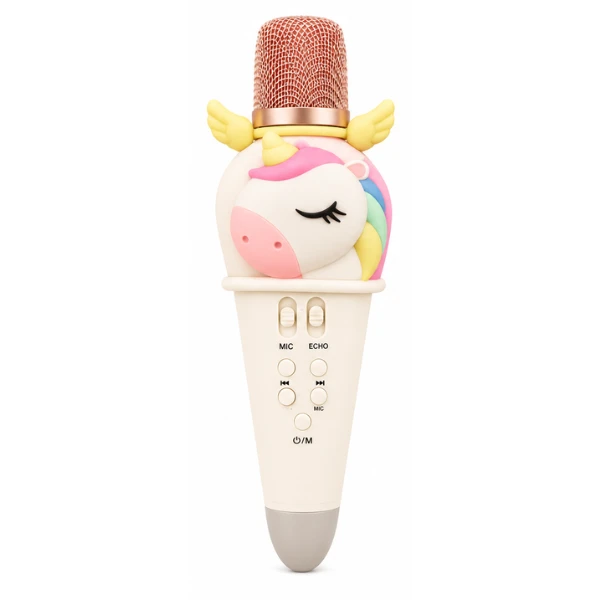 #01 microfon karaoke pentru copii „unicorn”, 21 cm, 3 culori 5
