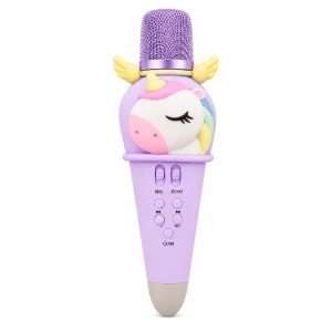 #01 microfon karaoke pentru copii „unicorn”, 21 cm, 3 culori Thumbnail 6