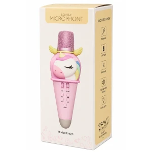 #01 microfon karaoke pentru copii „unicorn”, 21 cm, 3 culori Thumbnail 3