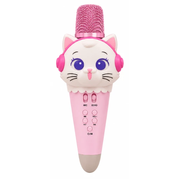#01 microfon karaoke pentru copii „pisicuță”, 21 cm, 3 culori 5