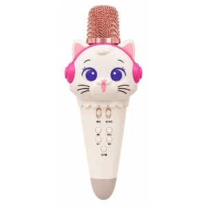 #01 microfon karaoke pentru copii „pisicuță”, 21 cm, 3 culori Thumbnail 4