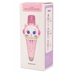 #01 microfon karaoke pentru copii „pisicuță”, 21 cm, 3 culori Thumbnail 3