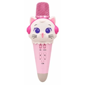 #01 microfon karaoke pentru copii „pisicuță”, 21 cm, 3 culori Thumbnail 5