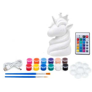 #01 diy lampă „unicorn” pentru pictat, cu telecomandă Thumbnail 2