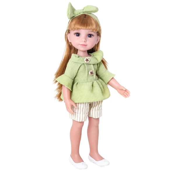 #01 păpușă "jelena" în ținută verde, 38 cm 2