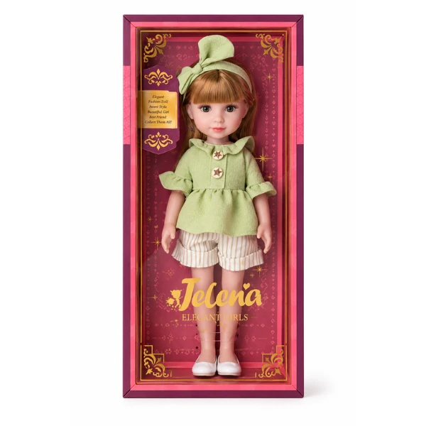 #01 păpușă "jelena" în ținută verde, 38 cm 3