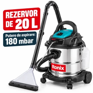 Aspirator cu functie de spalare ronix 1250 1400w 180mbar 20l Thumbnail 3
