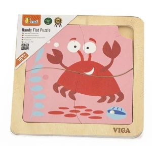 Mini-puzzle din lemn "crab" Thumbnail 2