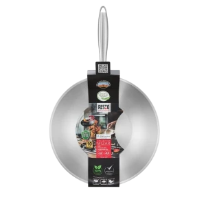 Tigaie wok resto 95037, 32cm, oțel inoxidabil Thumbnail 3