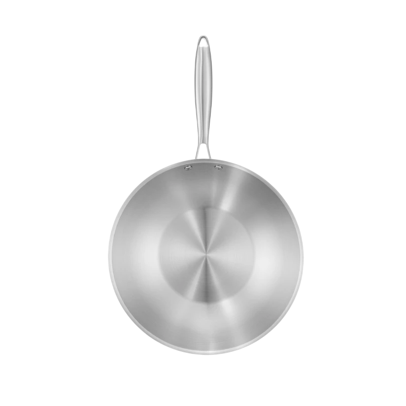 Tigaie wok resto 95037, 32cm, oțel inoxidabil 7